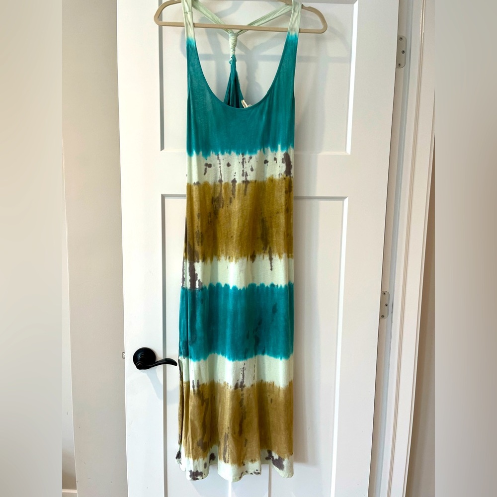 Multi-Colored Tie-Dye Maxi